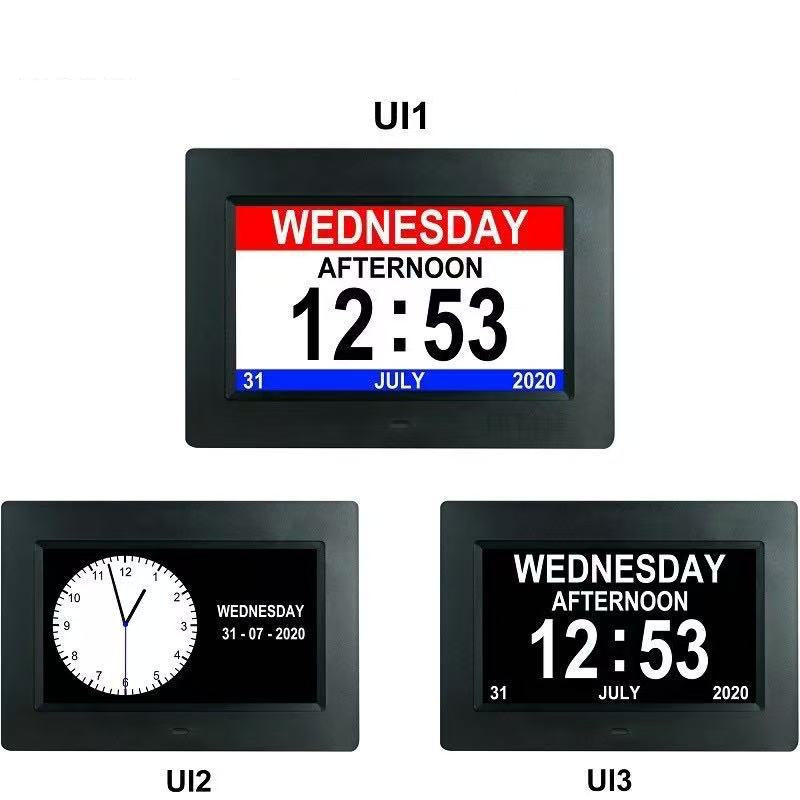 BowLift | 11.5-Inch Digital Calendar Day Clock with 19 Reminders – Claryon