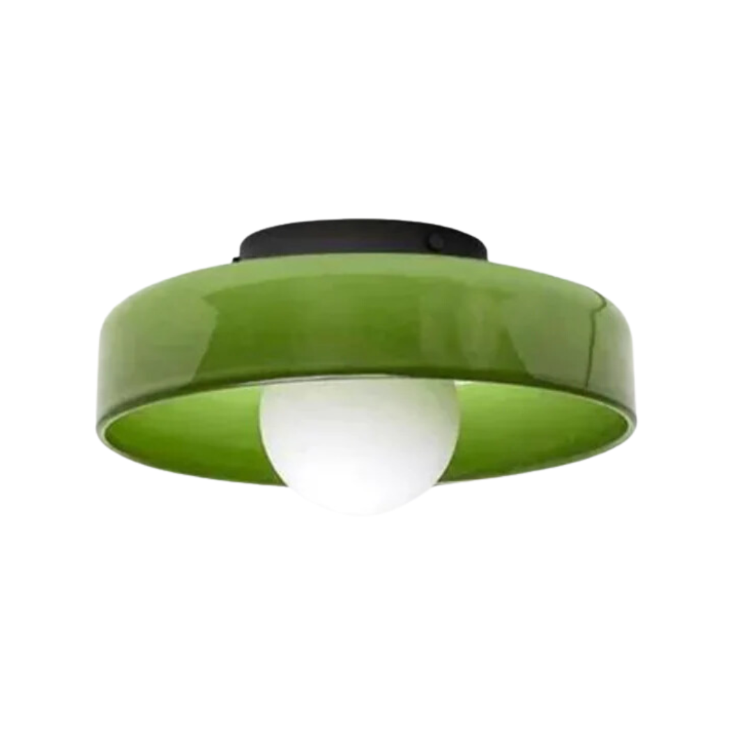 Round Ceiling Lamp with Stylish Functionality - LumiSphere | Bowlift