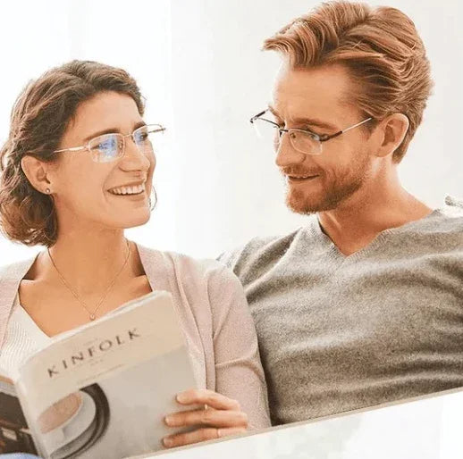 BowLift | Progressive reading glasses with high hardness and anti-blue light filter for distance and near viewing