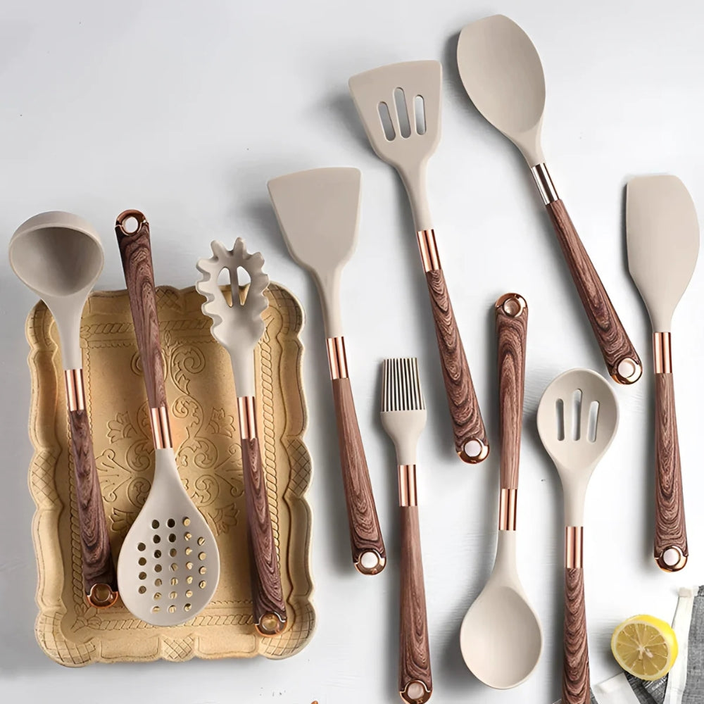 BowLift | Luxe Silicone Cooking Utensils | 10 Pcs Set
