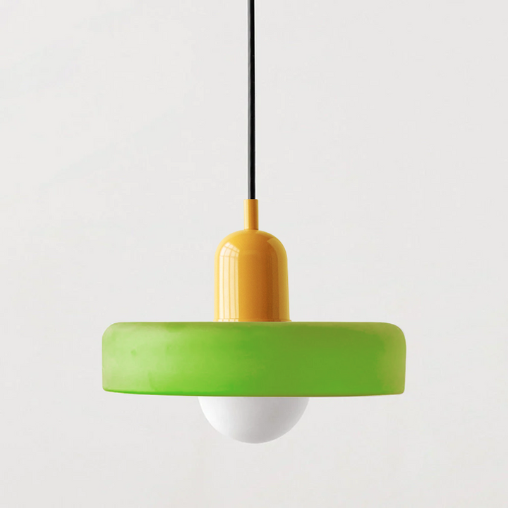 BowLift | Bauhaus Pendant Light made of Colored Glass