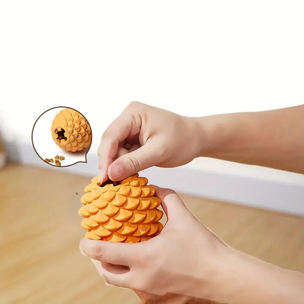 PineCone •  Interactive Rubber Dog Toy