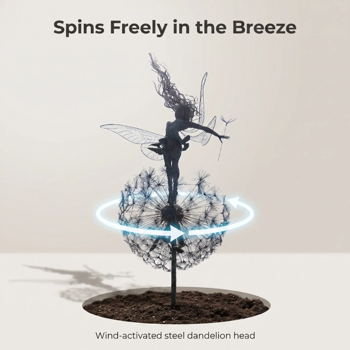 BowLift | Dancing Fairy Statue Steel Garden