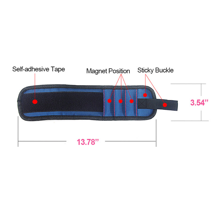 BowLift | Magnetic Tool Holder Bracelet for Screws and Nails