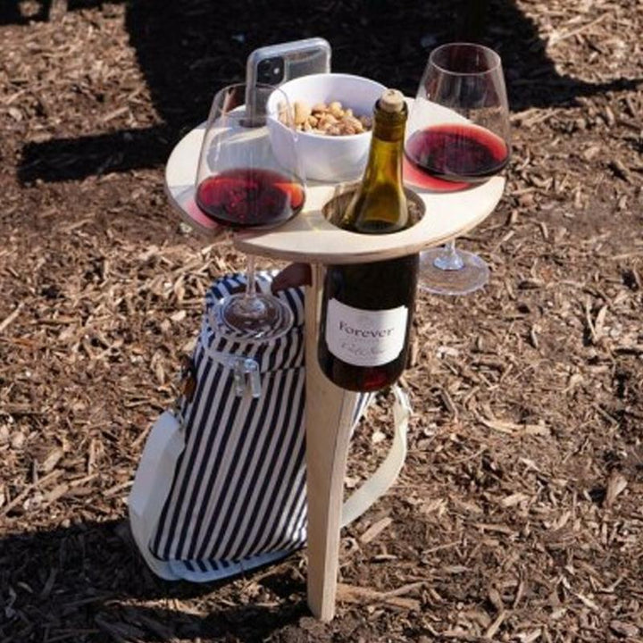 Outdoor Portable Diy Folding Wine Table | Bowlift