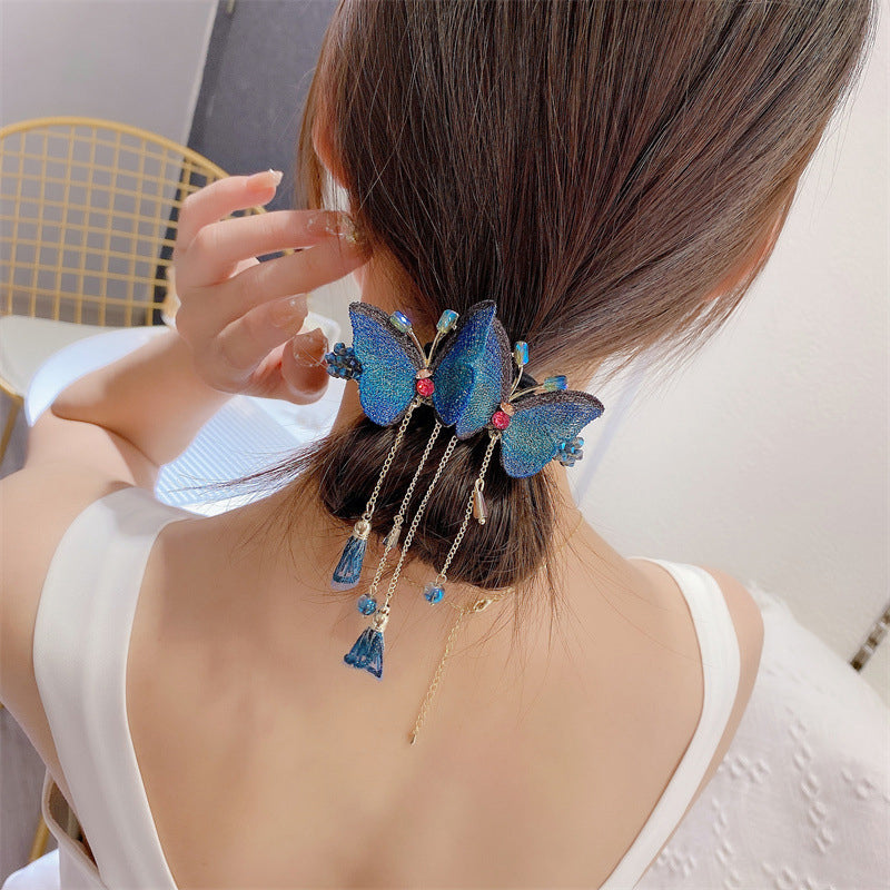 BowLift | Temperament Butterfly Rhinestone Tassel Hair Clip