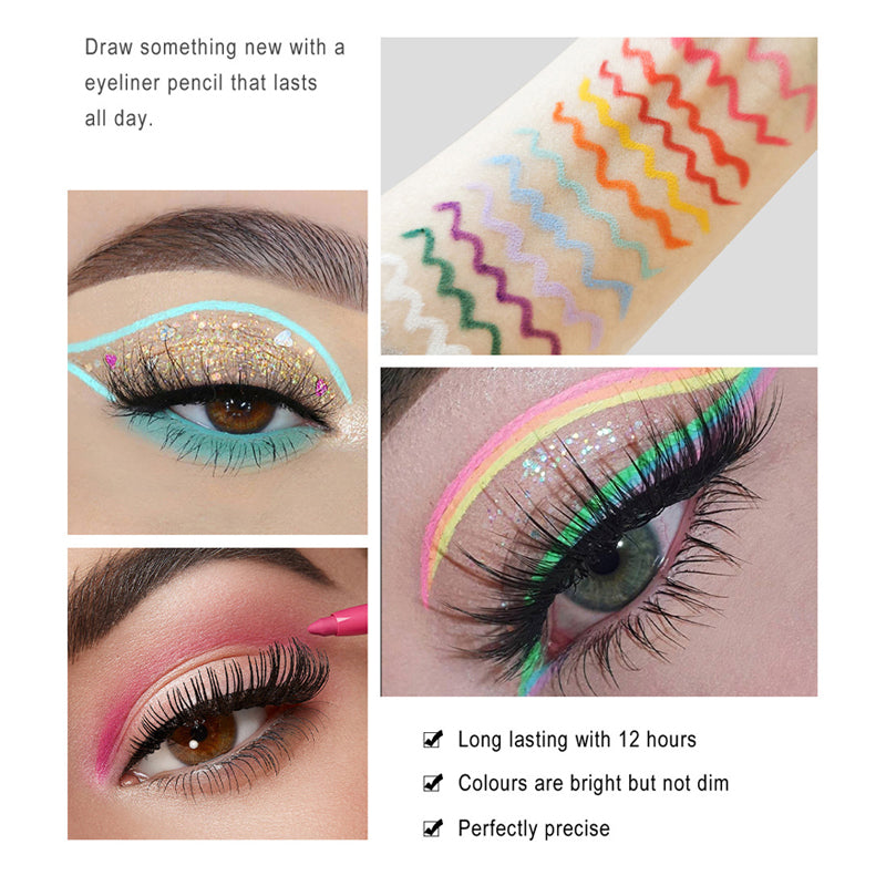BowLift | 20 PCS Colorful Eyeliner Pencil Set