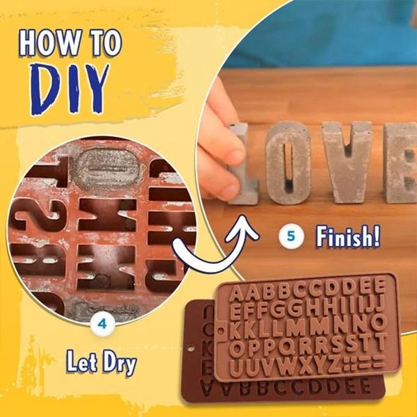 Concrete Alphabet Mold | Bowlift