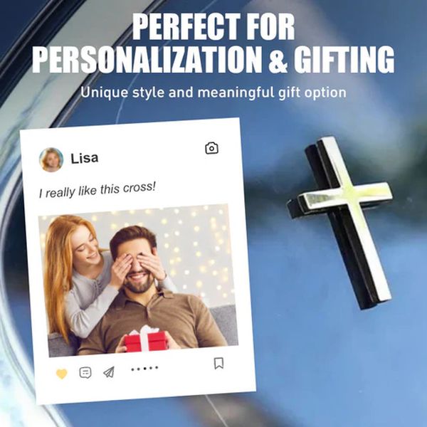 BowLift | ️ 3D Cross Metal Jesus Christ Cross Badge StickerCar Anti-Scratch Sticker