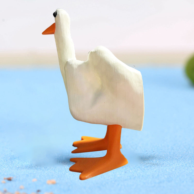 BowLift | Middle Finger Duck Resin Ornament