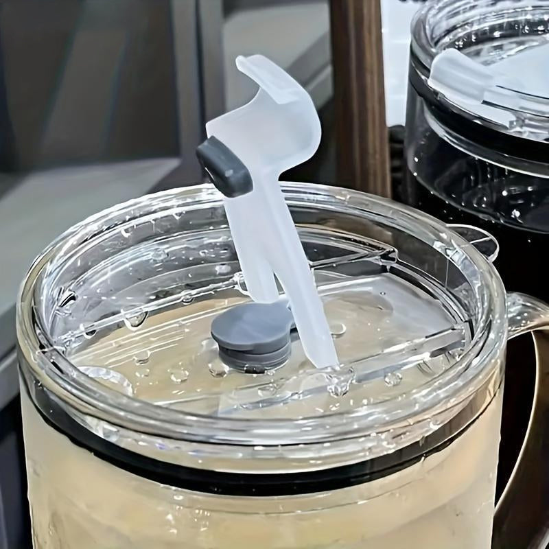 BowLift | Large Glass Cup withLid & Straw