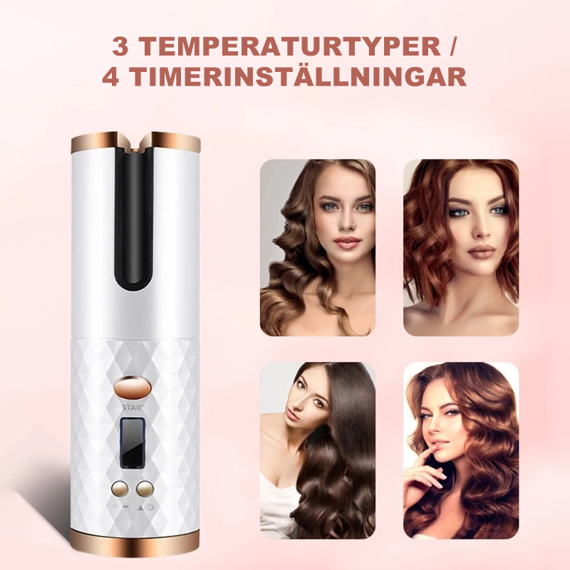 BowLift | Cordless automatic rotating curling iron