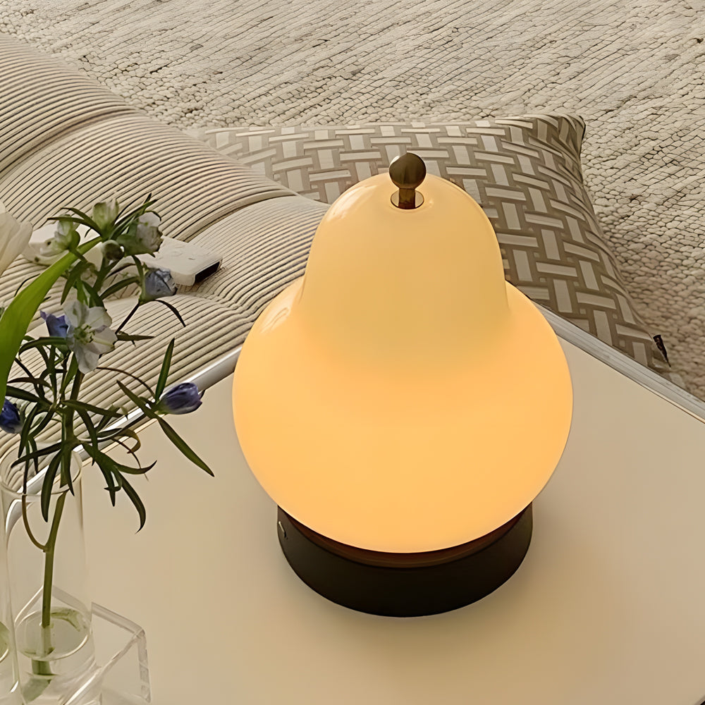 BowLift | Elegant USB Pear-Shaped Table Lamp with Dimmable LED