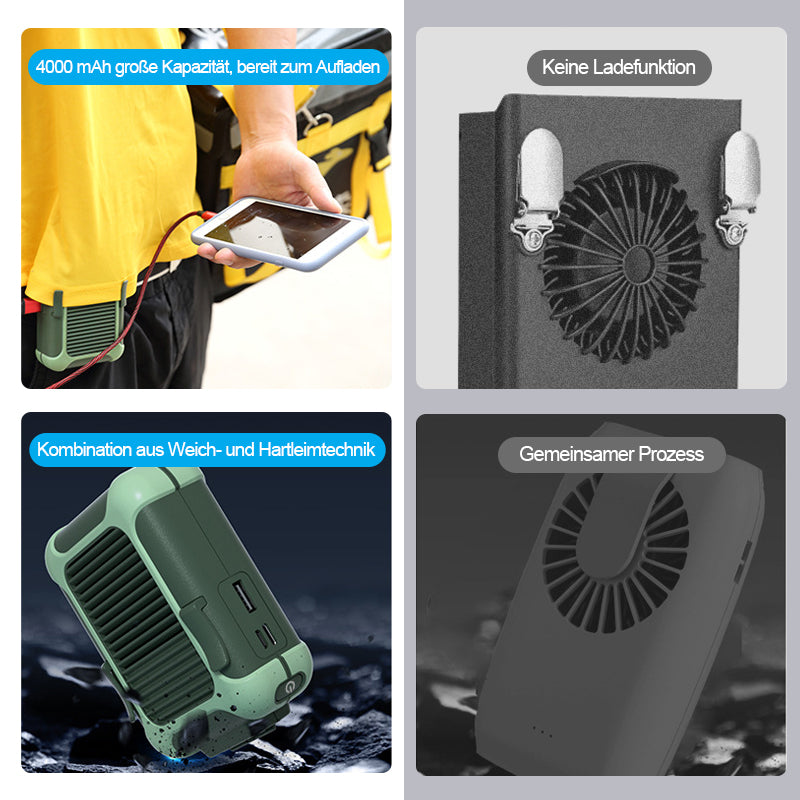 USB Rechargeable Portable Waist Fan | Bowlift