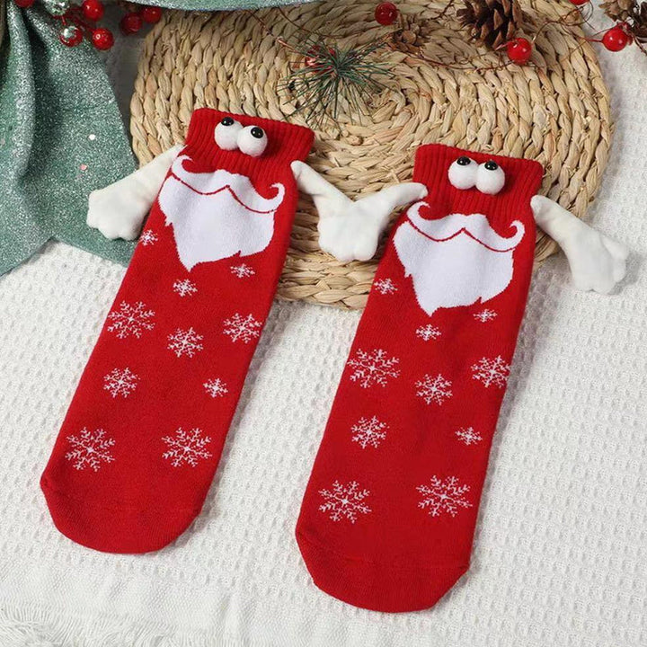 BowLift | Magnetic Socks Winter Edition Couple Hand in Hand Socks