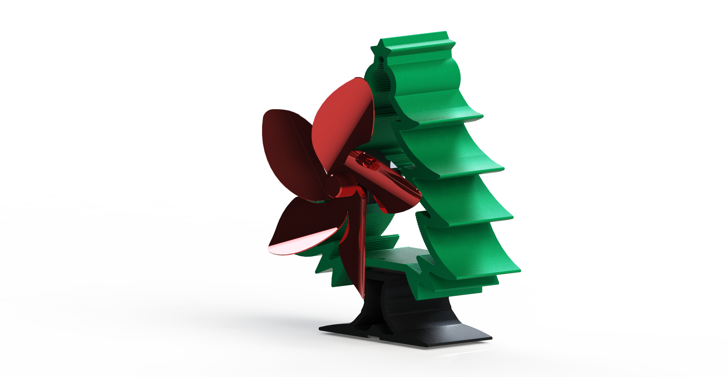 5 Blade Heat Powered Thermo Dynamic Stove Fan