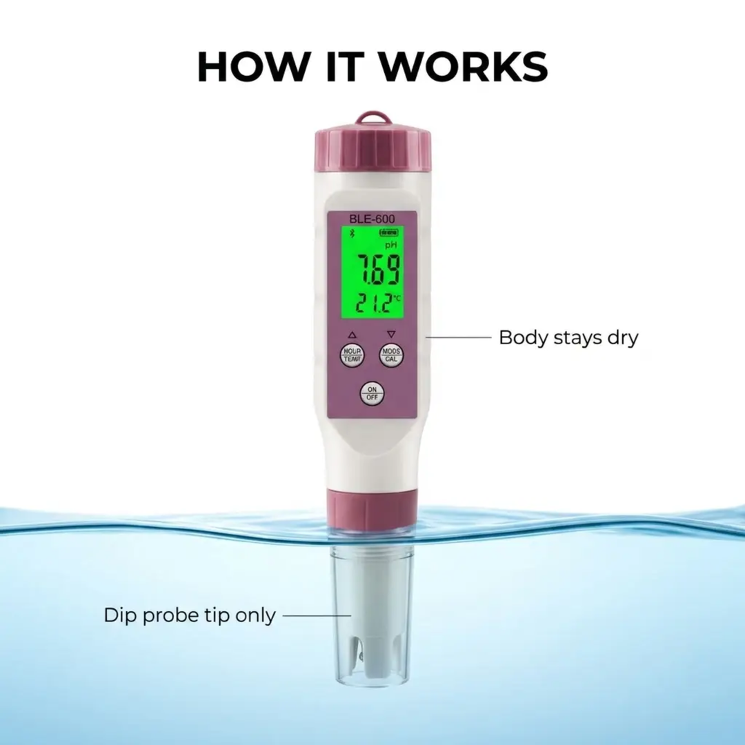 BowLift | Digital Pool Tester – Measuring device for pH and chlorine for easy pH measurement in pool water