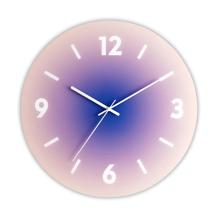 Glass Wall Clock – Modern Design with Sunset Motif | Bowlift