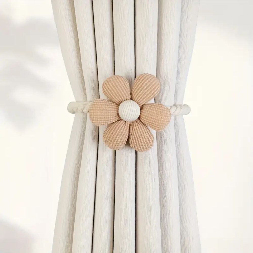 BowLift | Delicate Flower Magnetic Curtain Tie Back | 2Pcs Set