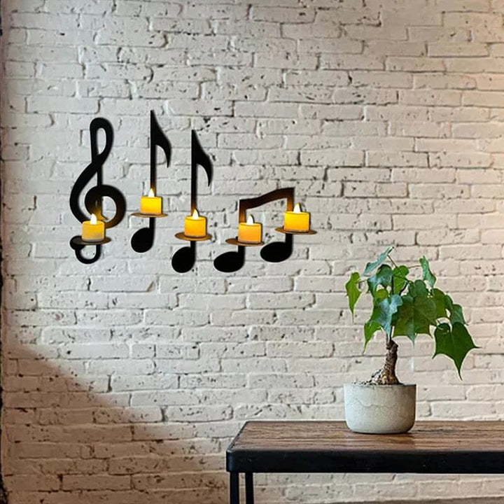 BowLift | Black Music Note Wall Lamp