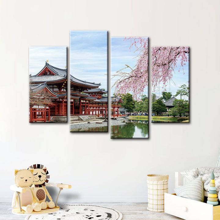 Temple Park 4 Piece - Canvas Wall Art Painting | Bowlift