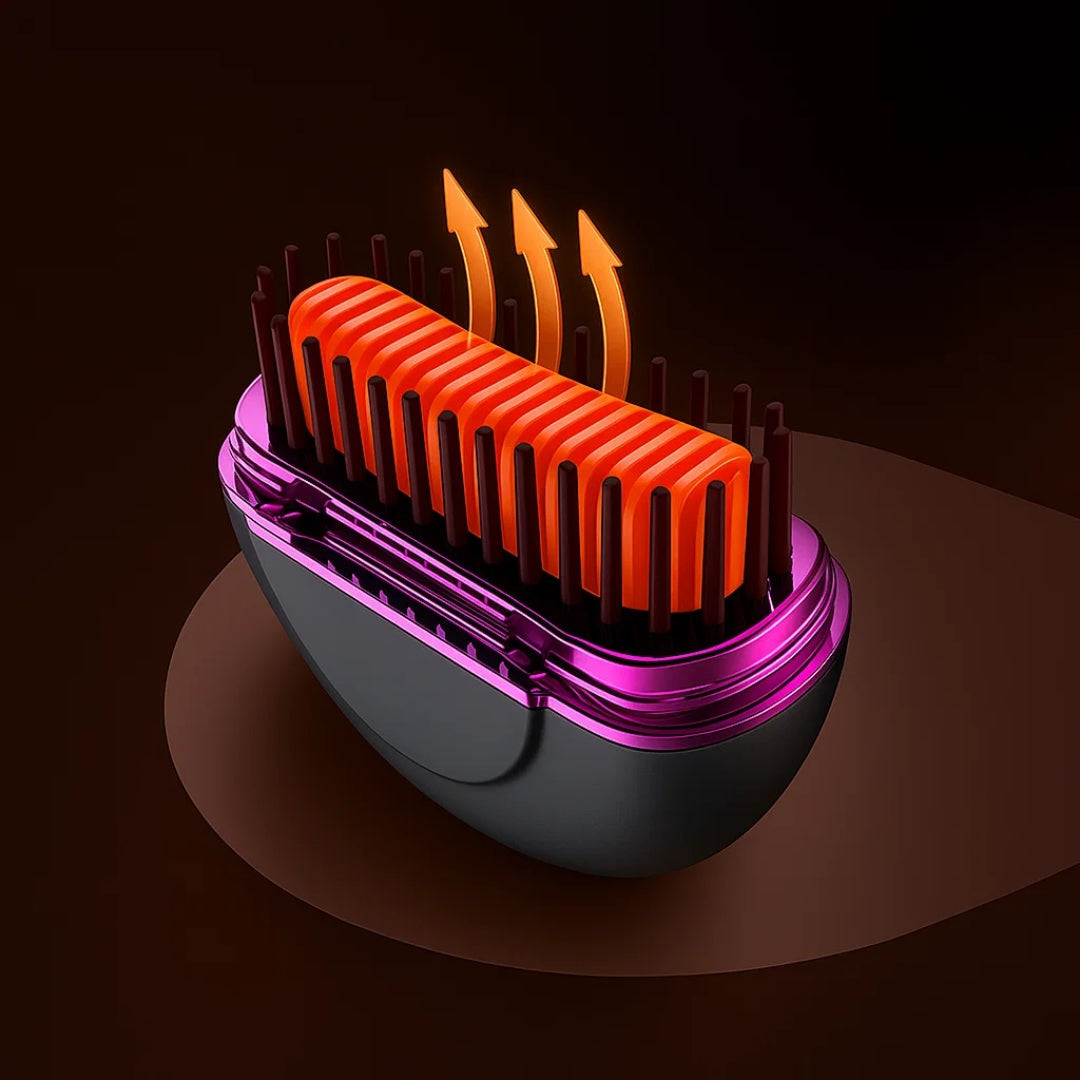 Fast Heat Up – Mini Comb Design – Frizz-Free Finish – Quick Touch-Ups for Travel & Daily Use Bowlift