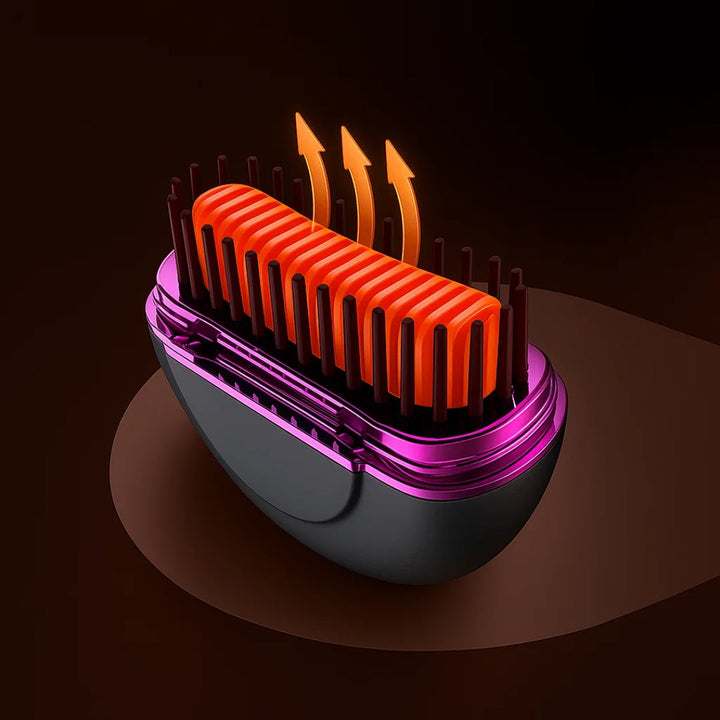 Fast Heat Up – Mini Comb Design – Frizz-Free Finish – Quick Touch-Ups for Travel & Daily Use Bowlift