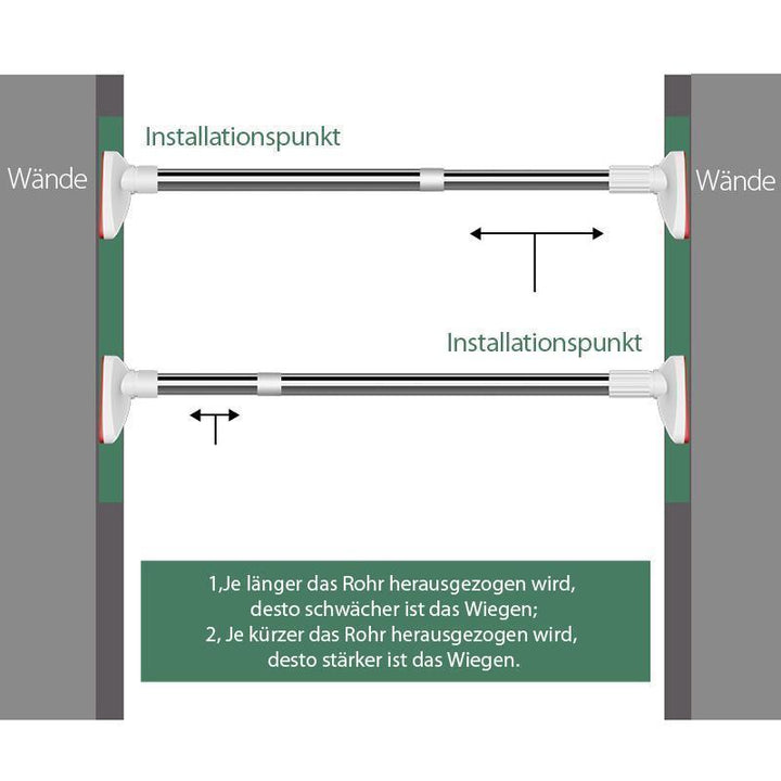 BowLift | Telescopic Clothing Rod made of Stainless Steel
