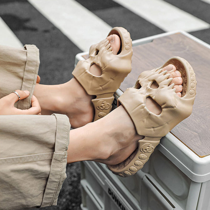 BowLift | Skull Design Single Band Slippers