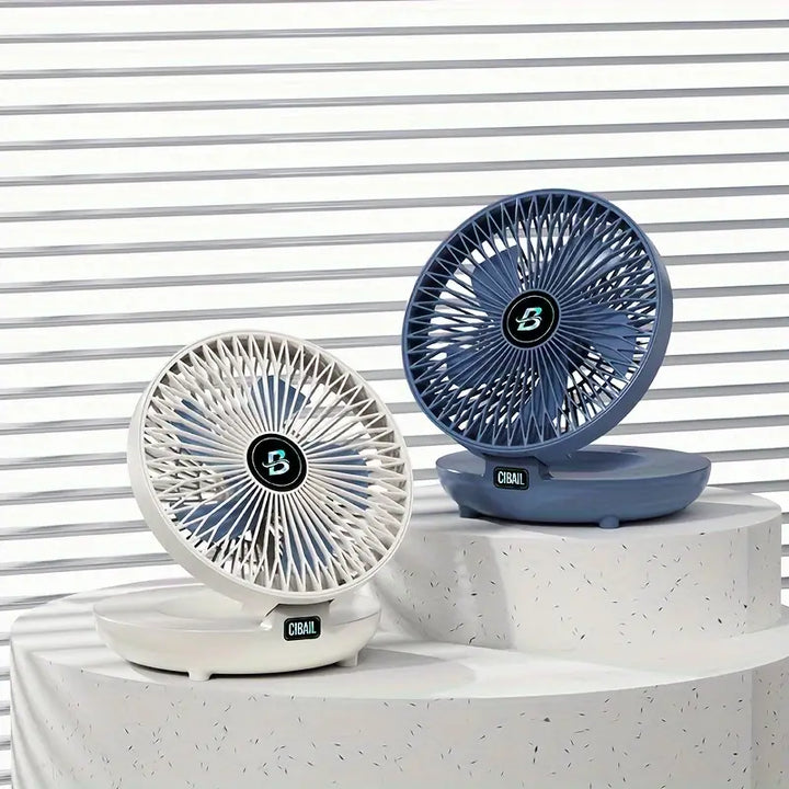BowLift | Portable Wall Fan | Multifunctional, USB Rechargeable & Whisper Quiet for Home, Office & Outdoor Use