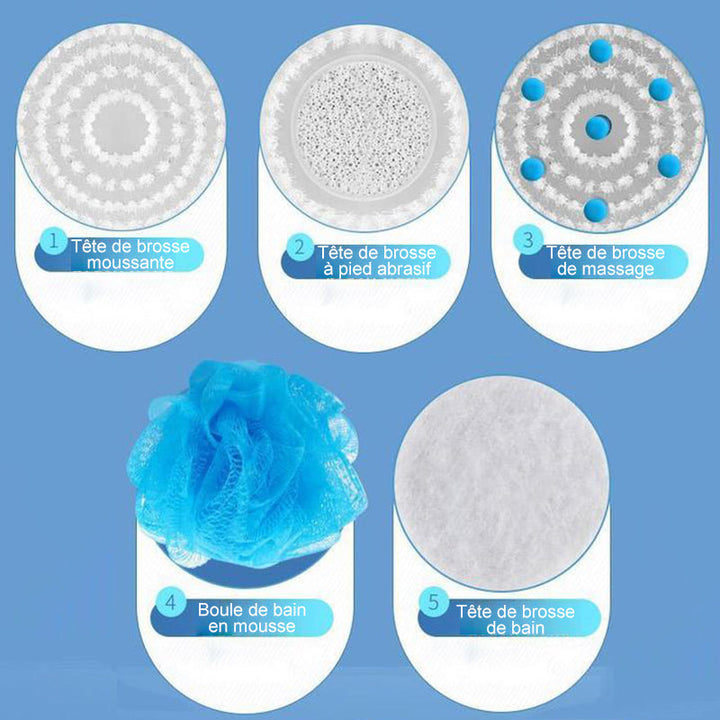 5-in-1 electric shower brush | Bowlift