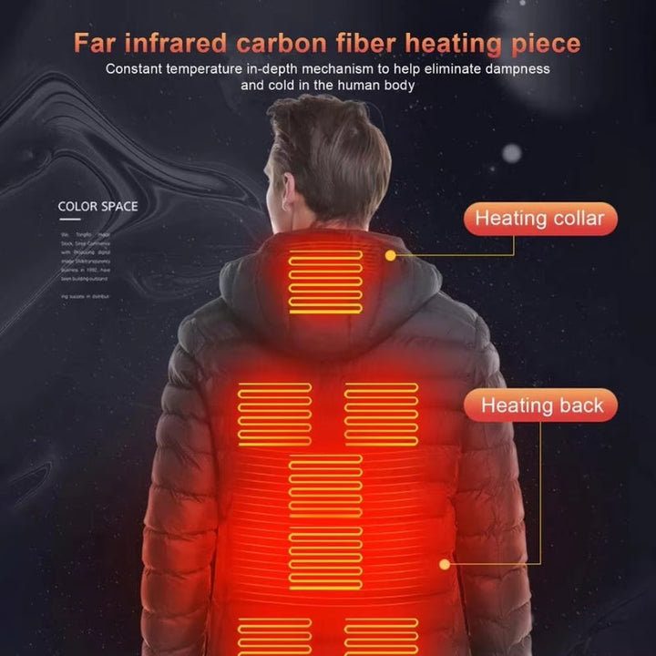 BowLift | Heated Puffer Jacket – Rechargeable Heated Jackets with Battery Pack, Best Heated Winter Coat for Men & Women UK
