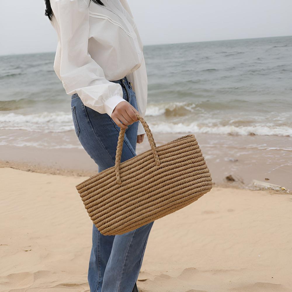 BowLift | Woven Straw Tote Bag