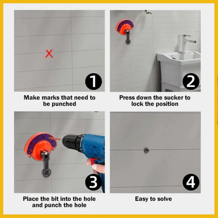 BowLift | Glass Tile Hole Opener Bit Positioner