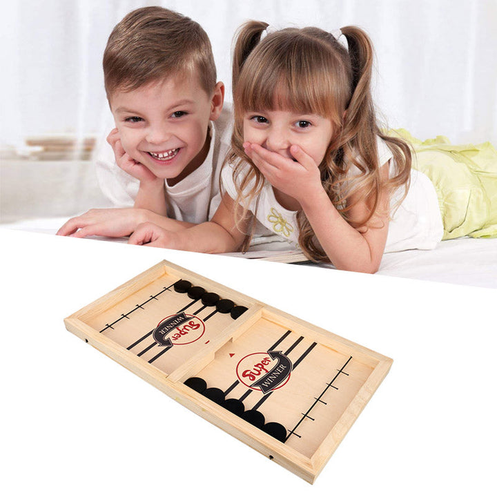 BowLift | – Reversible Sling Puck Board Game Double-Sided for Family