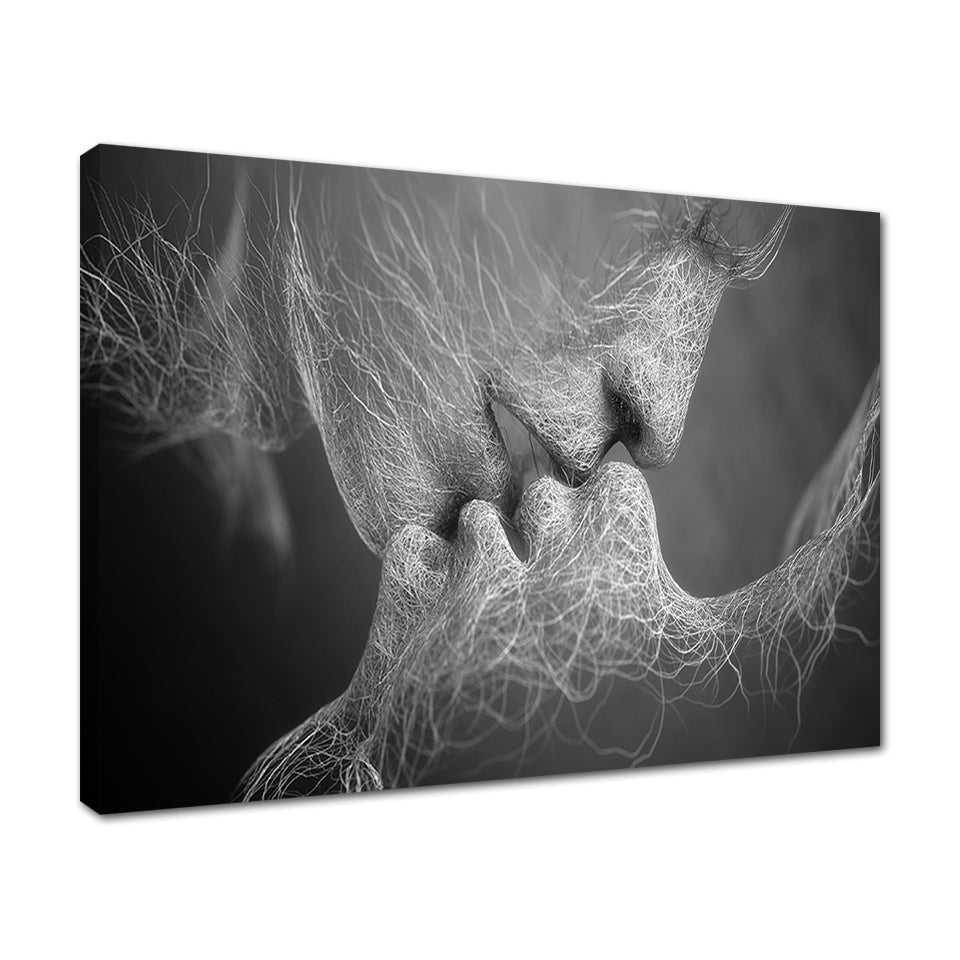 Lines Of Lovers - Canvas Wall Art Painting | Bowlift