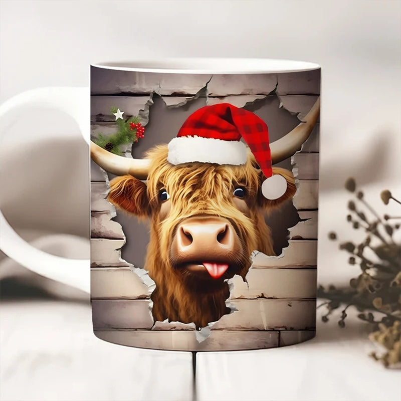 Highland Cow Ceramic Coffee Mug | Bowlift