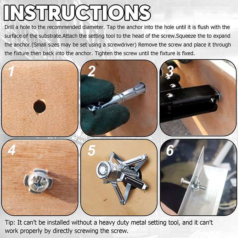 BowLift | Expansion Bolt Petal Nut (50 pieces)