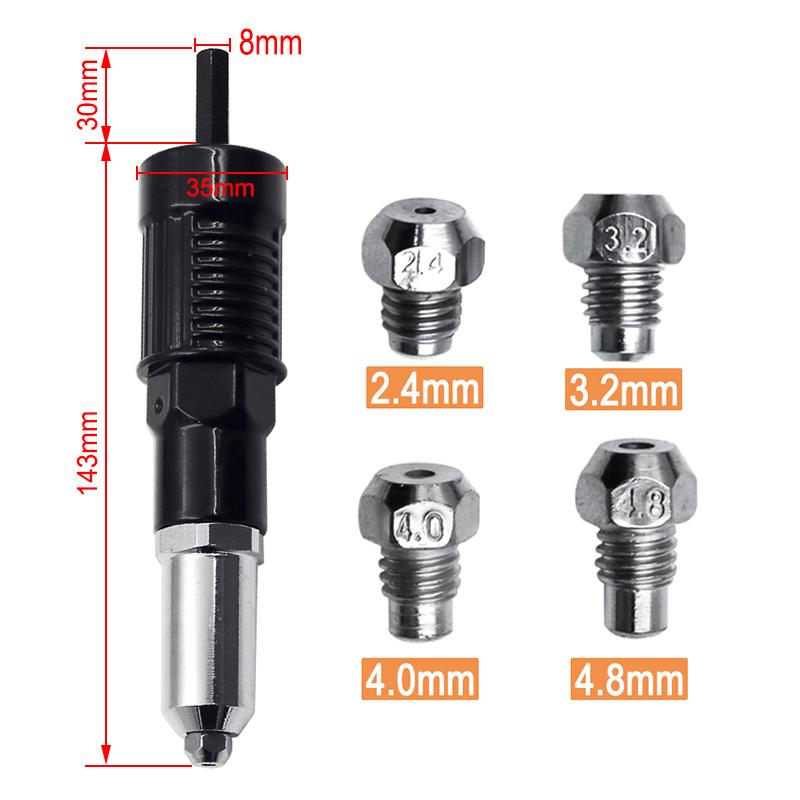 BowLift | Professional Rivet Gun Adapter Kit
