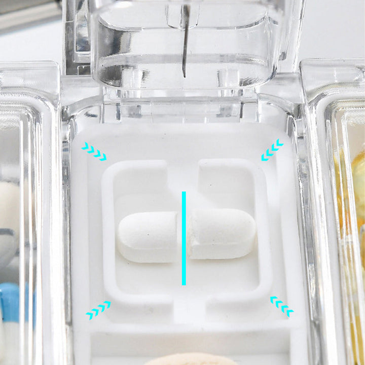 Rectangle Pill Case Organizer Container | Bowlift