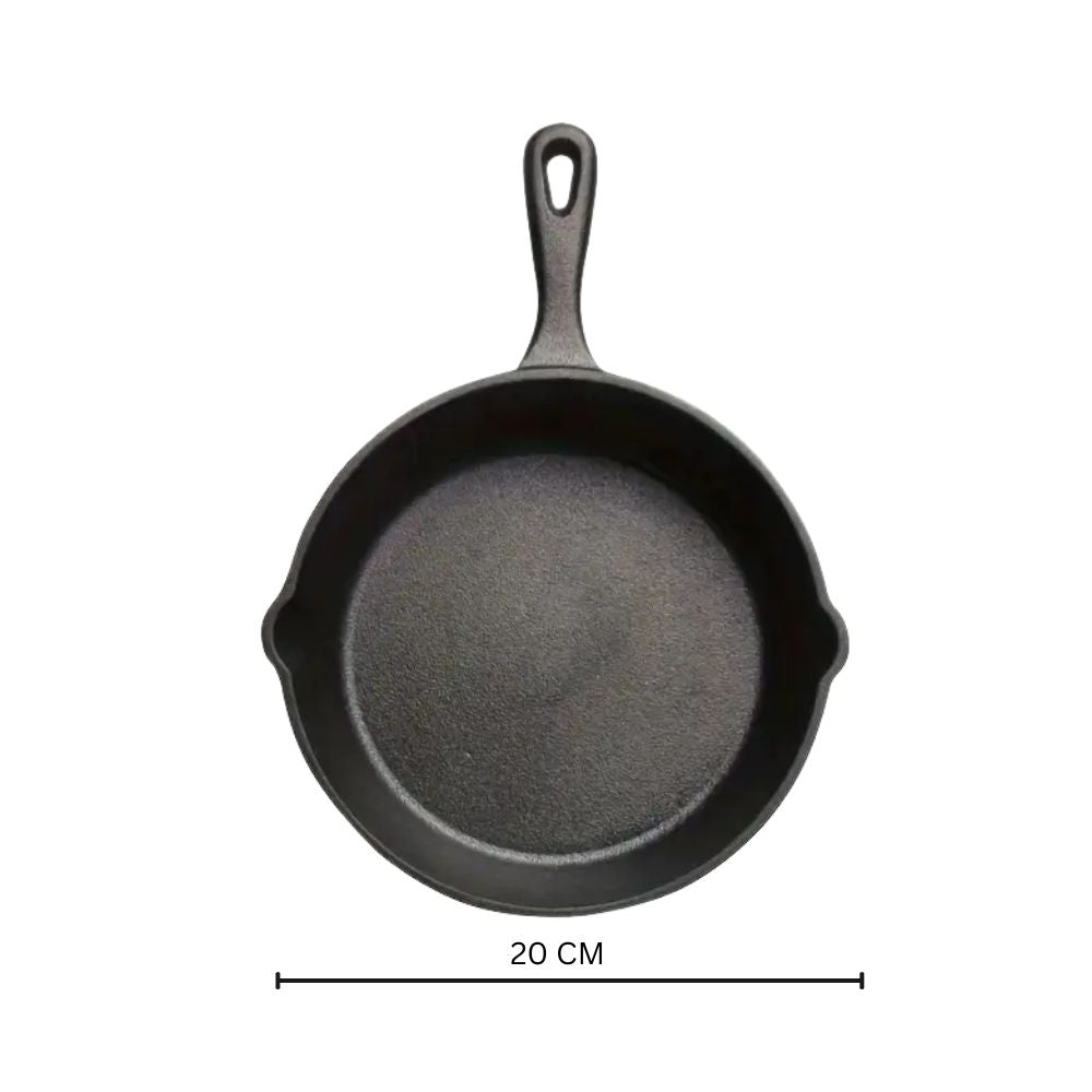 BowLift | Black Cast Iron Frying Pan