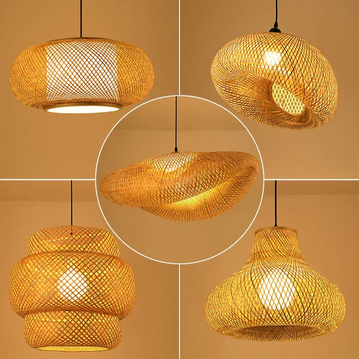 BowLift | Handmade Rattan Pendant Light - RayaLight