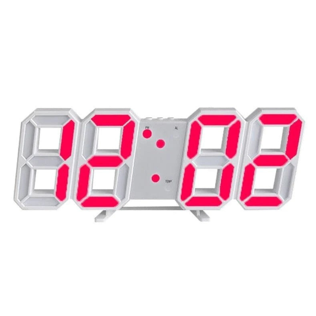 BowLift | Modern 3D-LED Wall Clock Black | Digital Kitchen Clock Eye-Catcher
