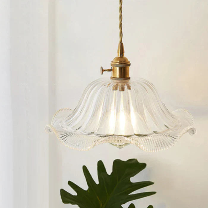 OpulentGlow Pendant – Elegant Glass Hanging Lamp Bowlift