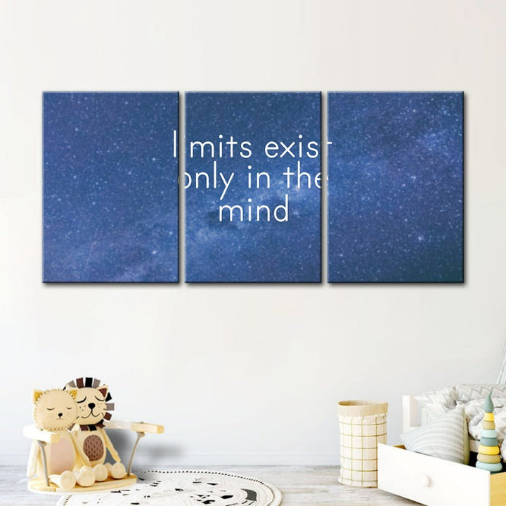 Galaxy Motivation-Canvas Wall Art Painting 3 Pieces | Bowlift
