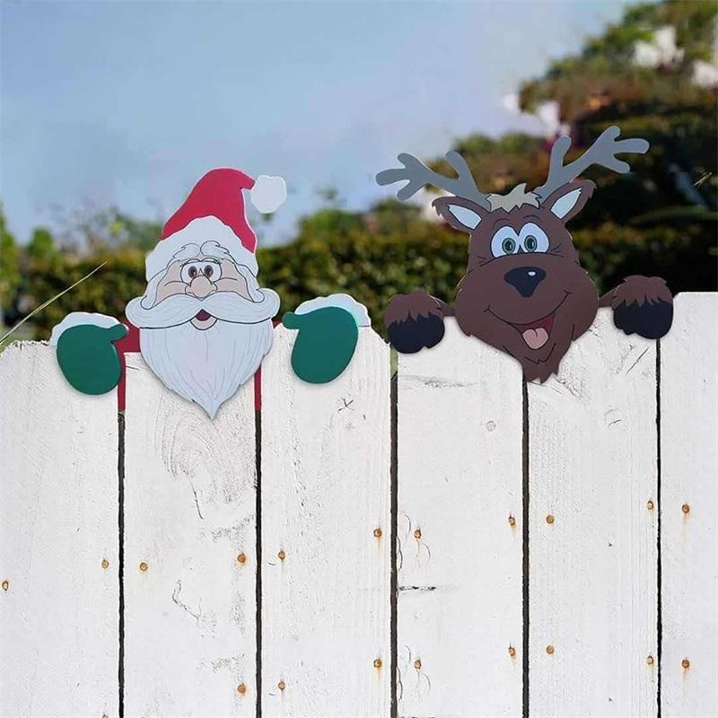 Christmas Themed Fence Decoration | Bowlift