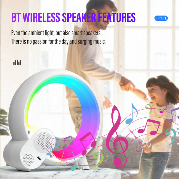 BowLift | 3-in-1 Bluetooth Speaker and Alarm Clock Lamp - Lit Lamp Good Gifts for New Home