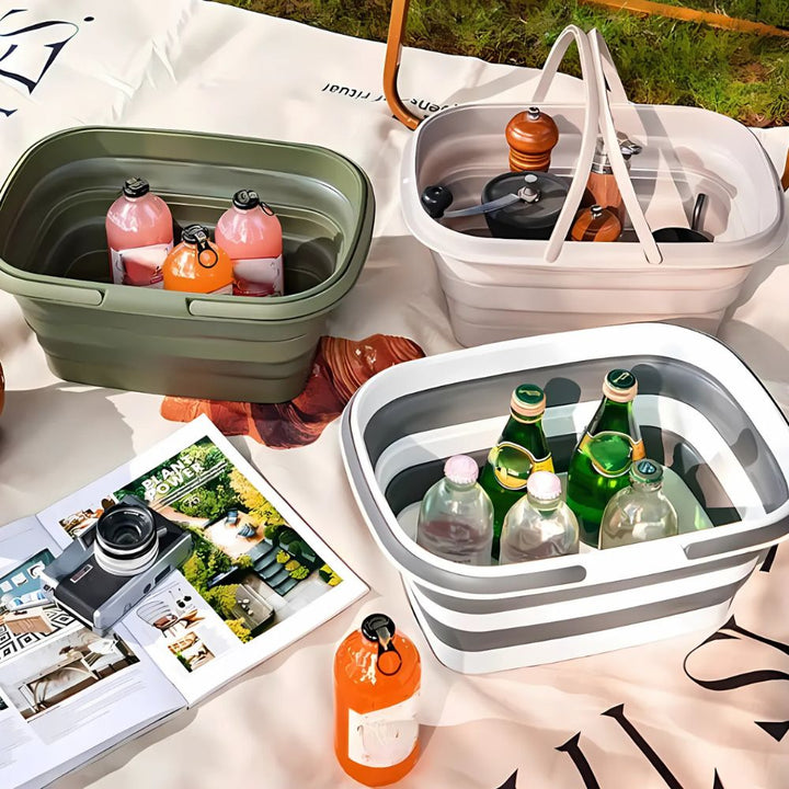 Foldable Ultra Flex Multi-Use Basket – For Camping, BBQ and Household Use | Bowlift