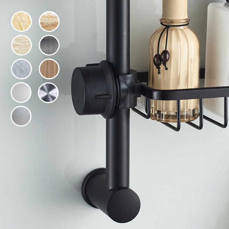 BowLift | Shower holder for Shampoo & Soap – Stainless Aluminium – Silver or Black – No Drilling