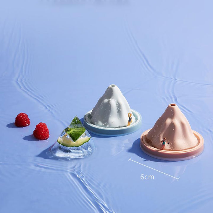 Reusable Silicone Snow Mountain Iceberg Ice Cube Mold with Lid | Bowlift